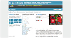 Desktop Screenshot of le-code-promo.fr